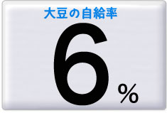 国産大豆の自給率